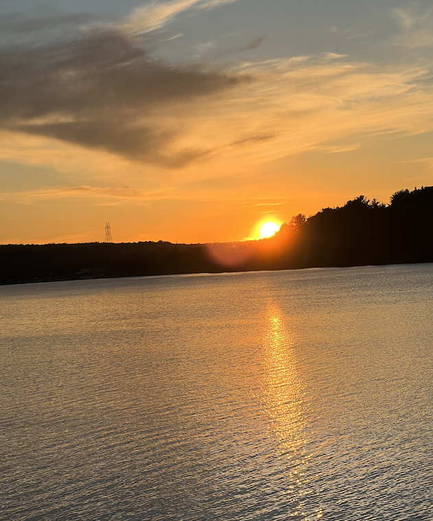 Sunset from camp site