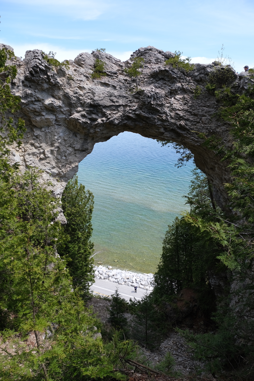 Arch Rock from the top