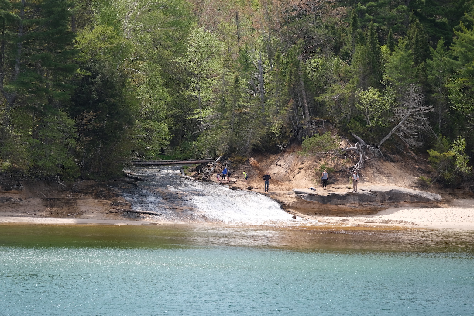 Waterfall at Chapel Beach