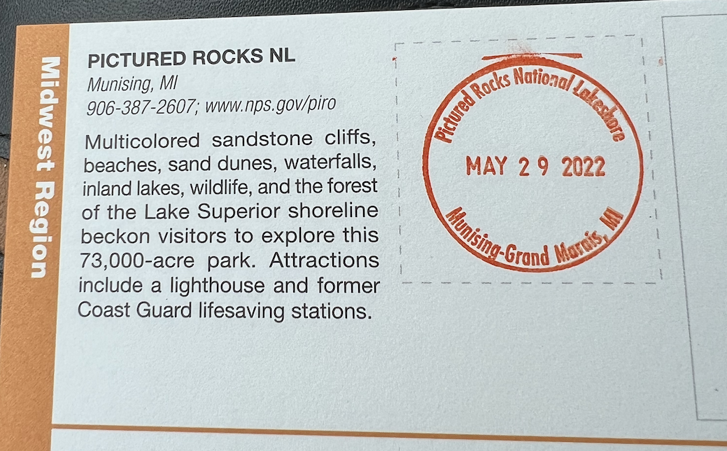 Stamp in National Park Passport