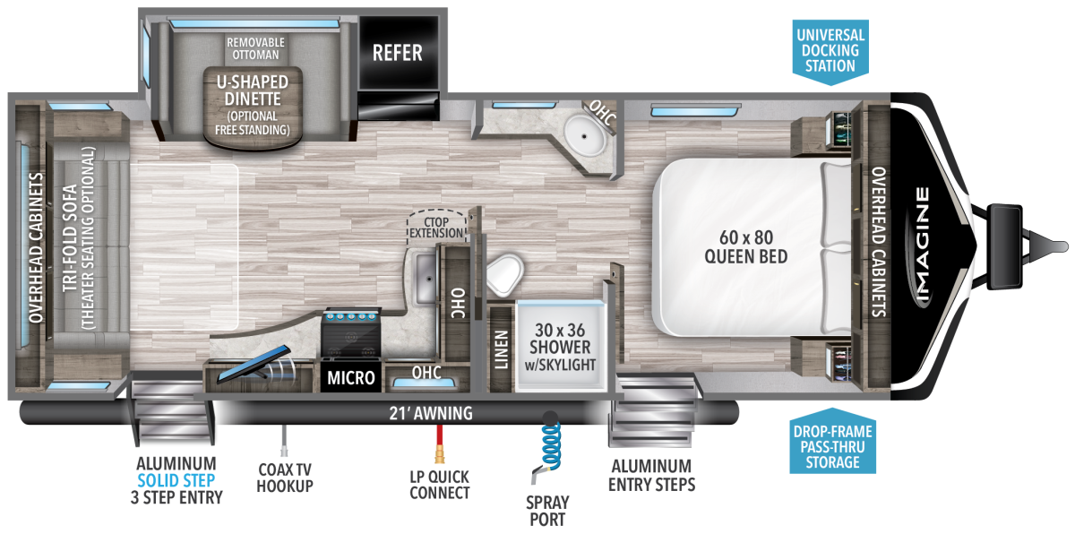 Floor plan of my 2022 Grand Design Imagine 2500RL