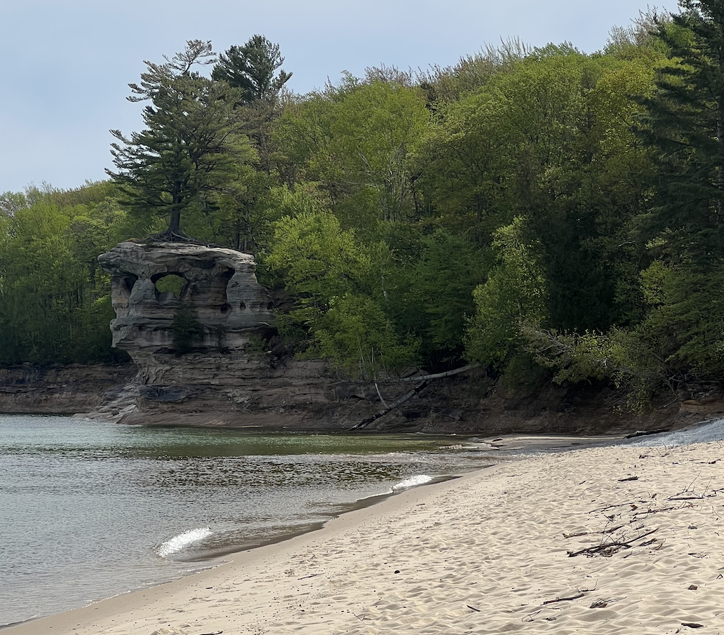 Chapel Rock from Chapel Beach