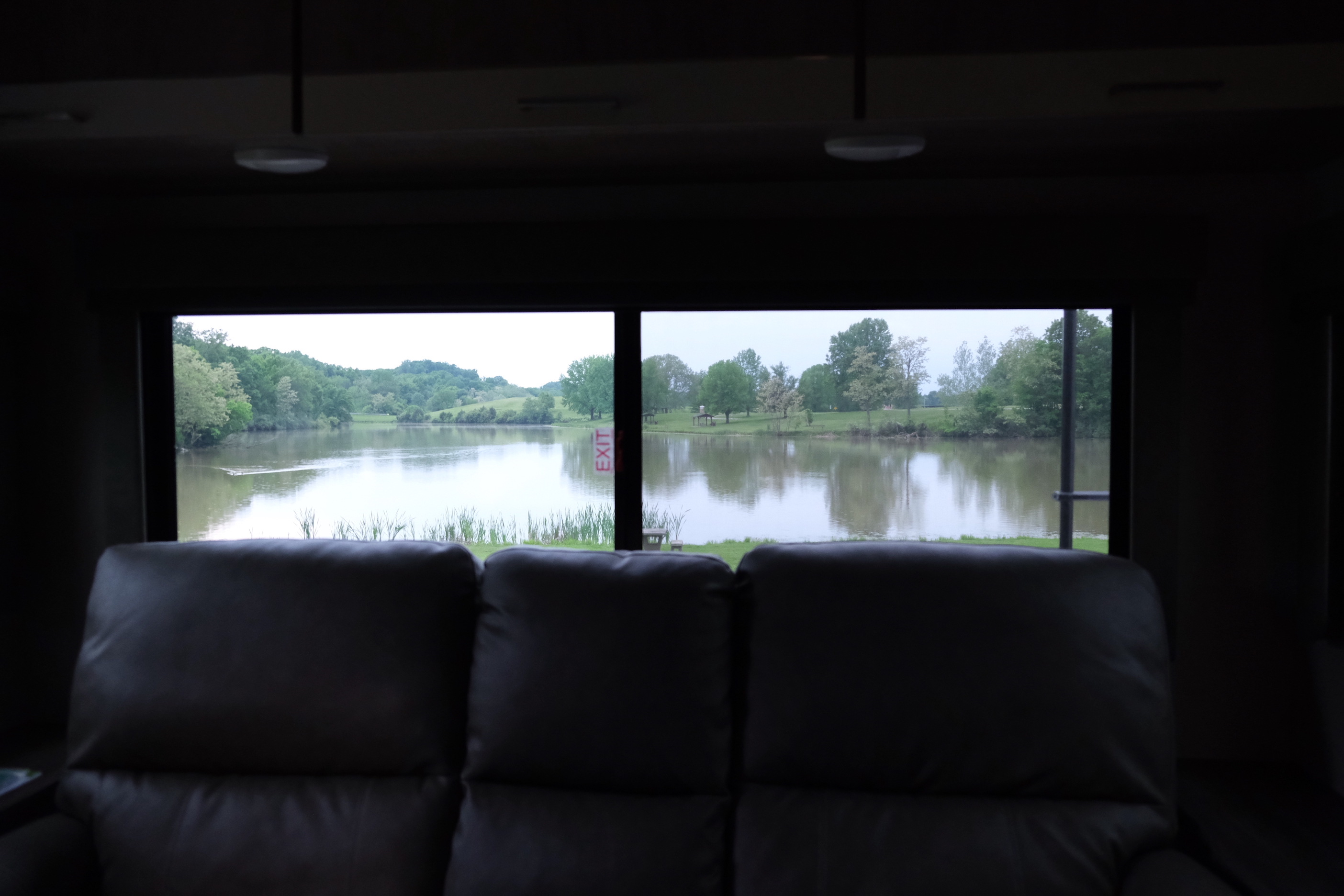 Picture out the back of my camper