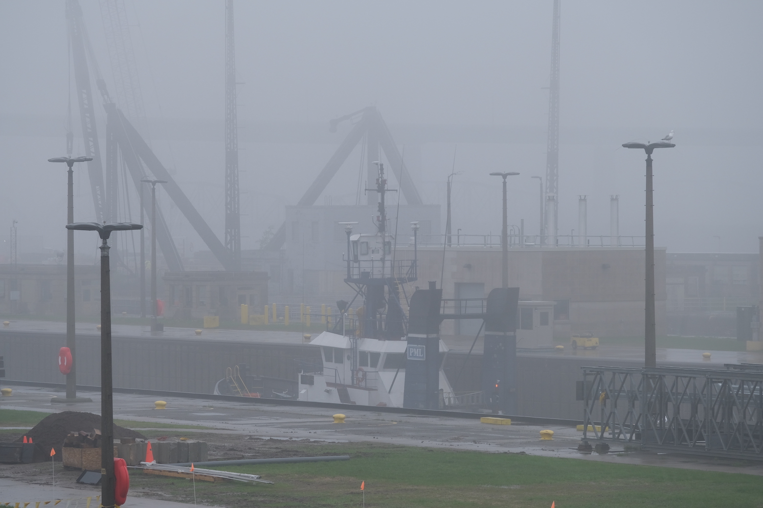 Soo Locks Lifting Boat Low