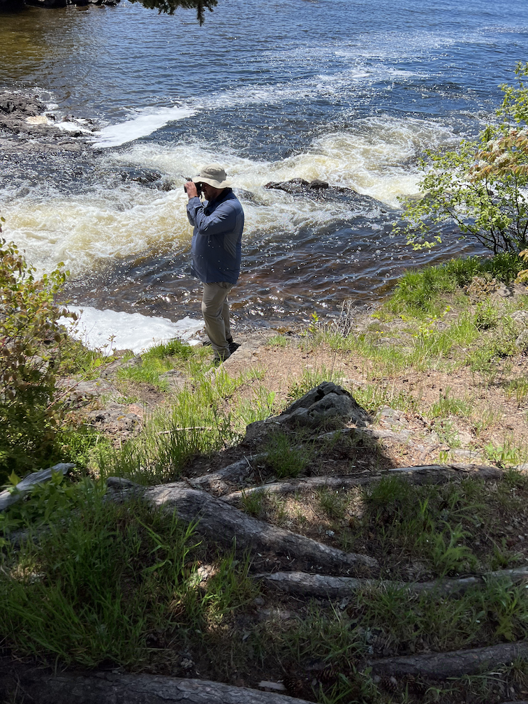 Montreal Falls Jason taking a picture