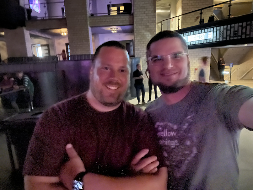 Matt and I at a Flogging Molly concert