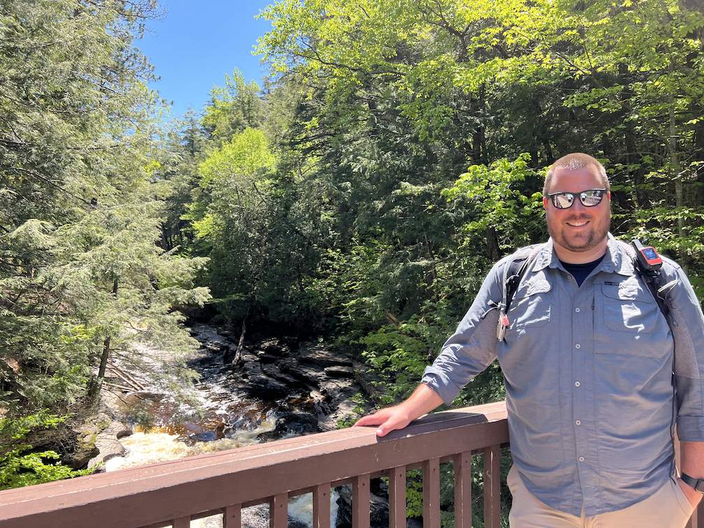 Presque Isle River with Jason