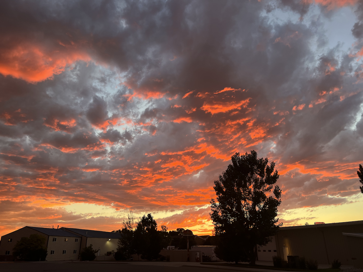 Sunset at Yellowstone Winery