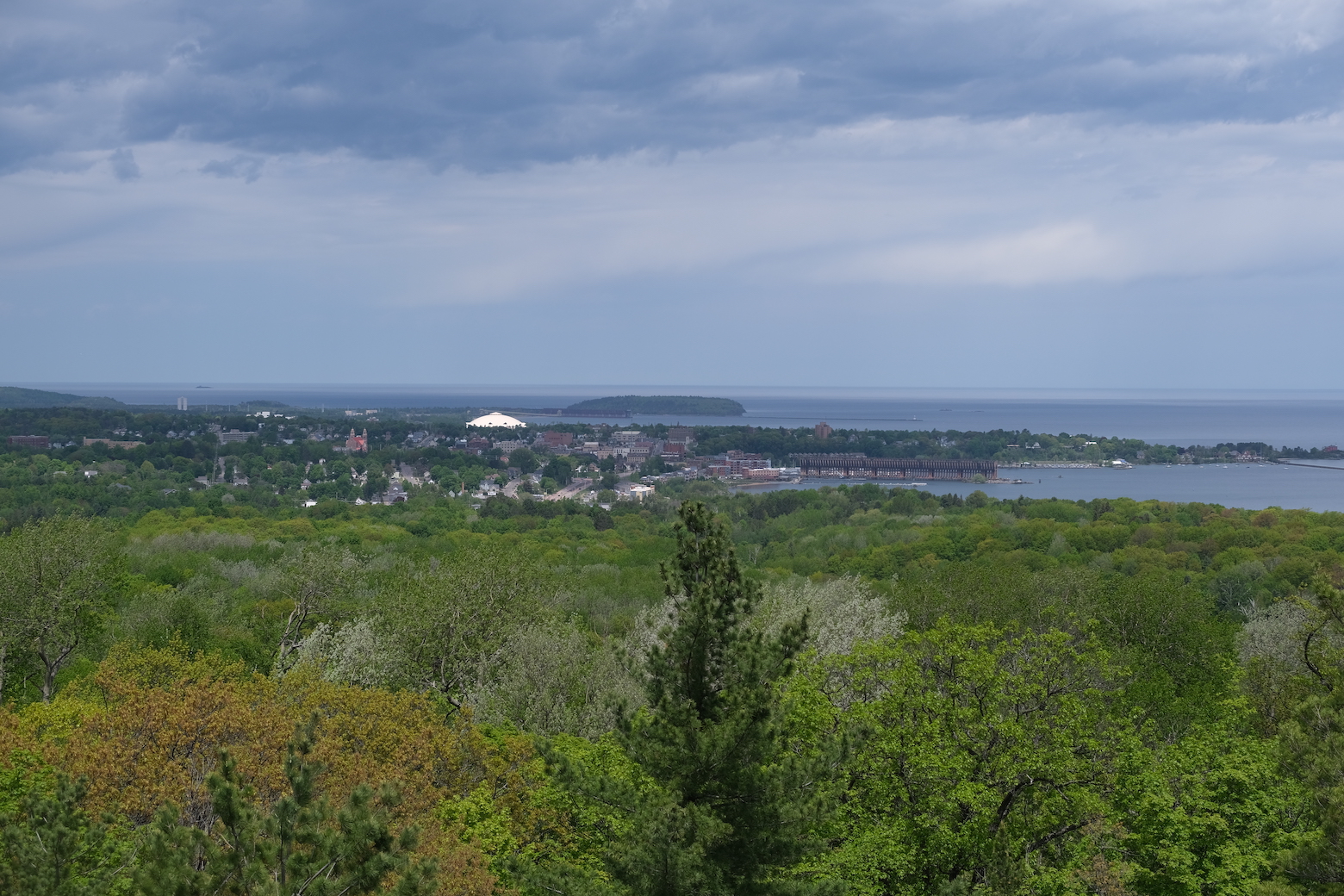 City of Marquette from Mount Marquette