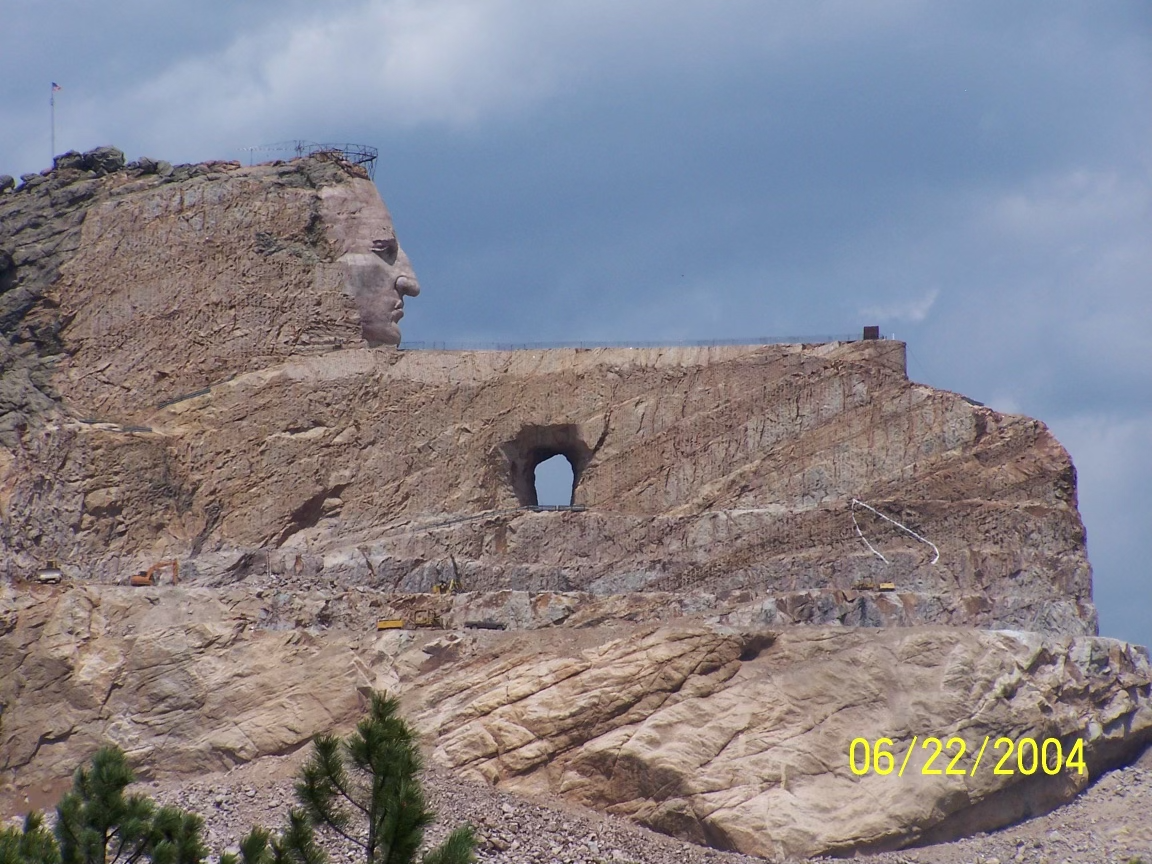 Crazy Horse Memorial in 2004