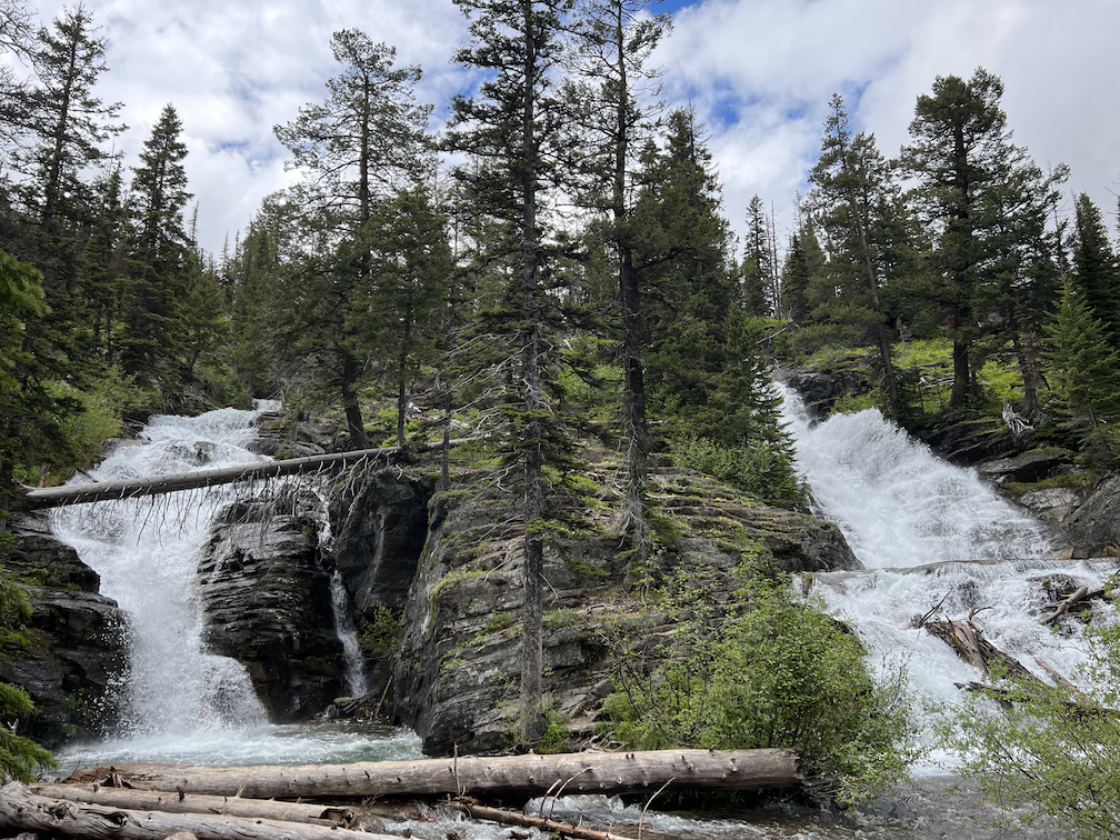 Twin Falls near Two Medicine Lake