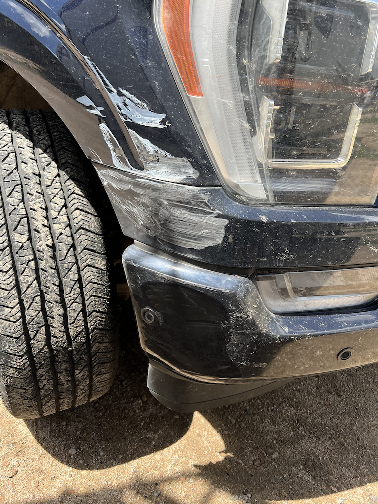 Hopefully it is just a scratch