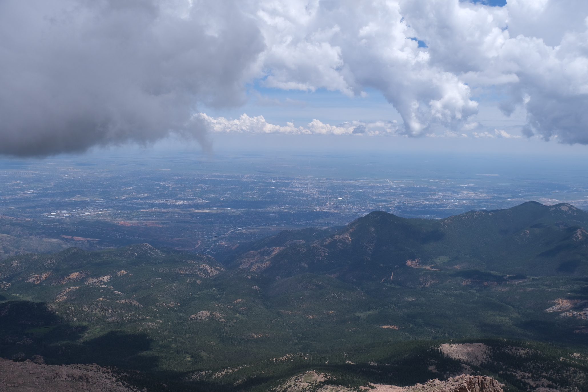 Pikes Peak view of Colorado Springs