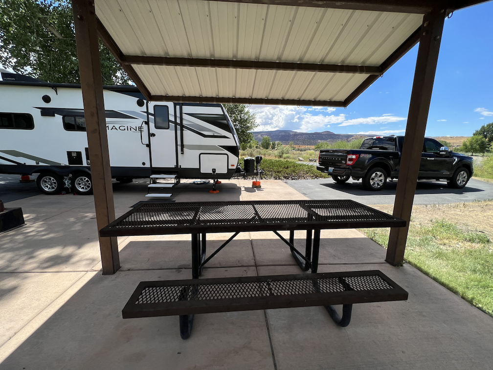 Campsite at Robb State Park, Fruita Section