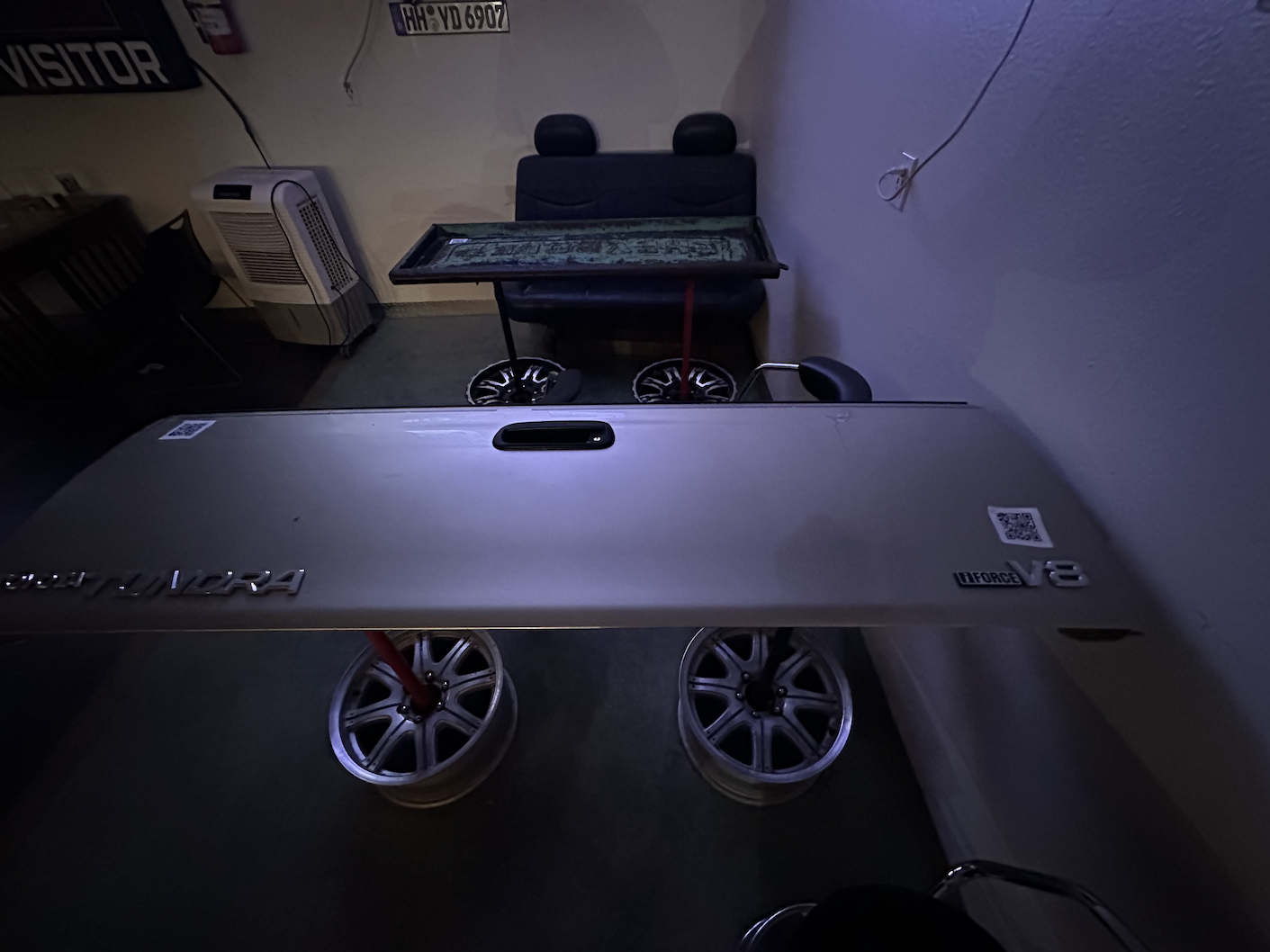 Pickup truck tailgate table