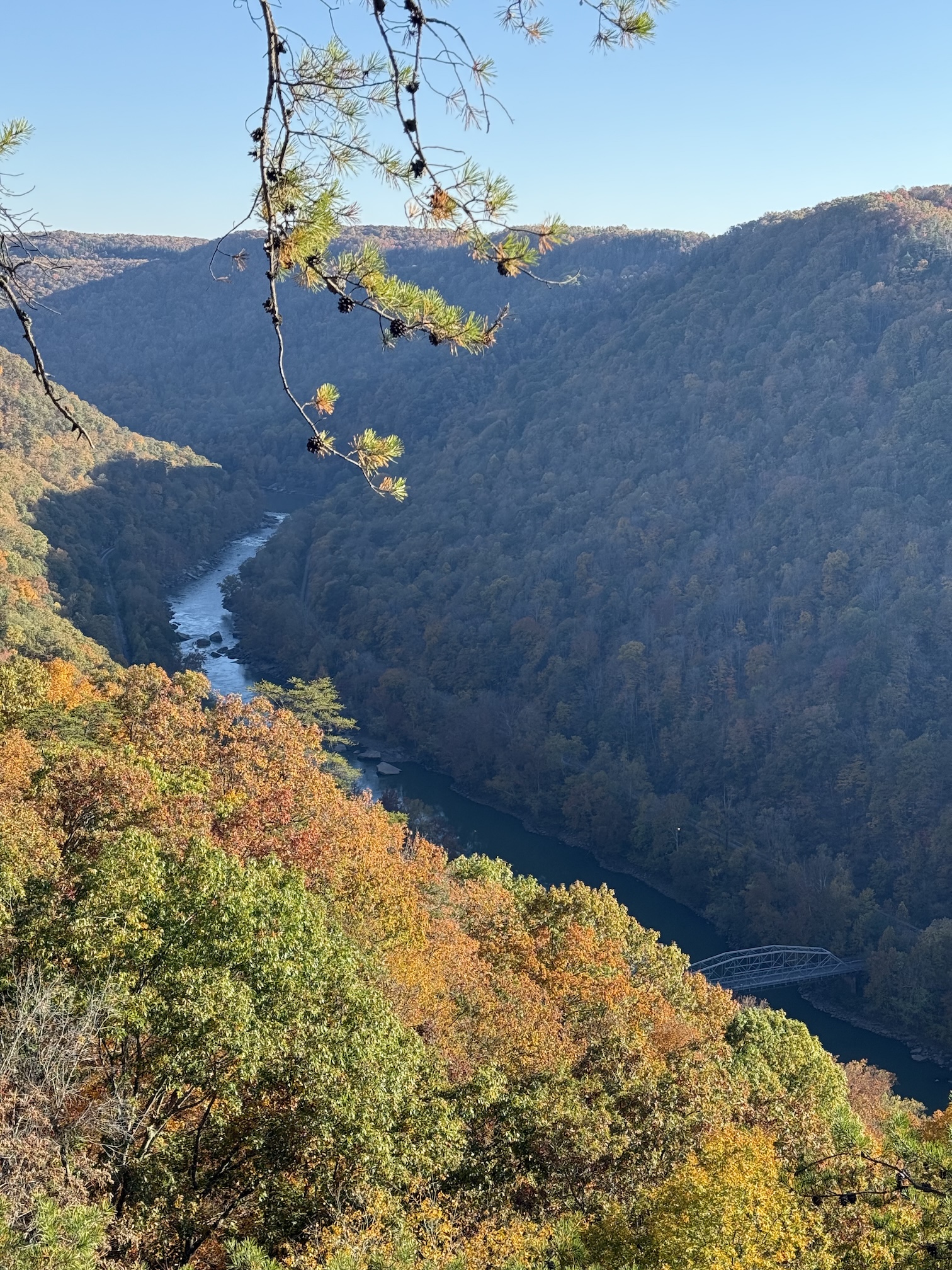 New River flowing through the gorge