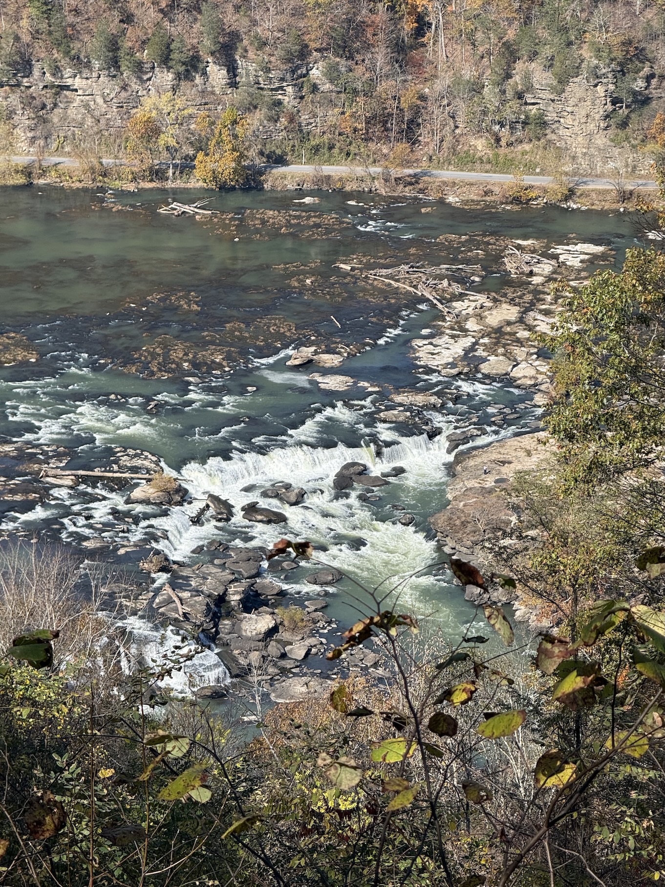View of the Sandstone Falls from the Sandstone Falls Overlook